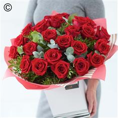 Extra Large Valentine's Red Rose Hand-tied